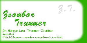 zsombor trummer business card